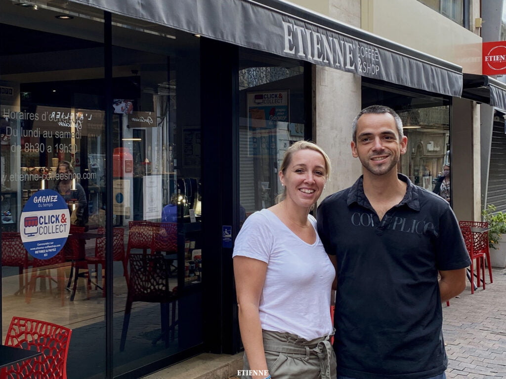 Elodie et Tony Madouas : les deux gérants du coffee-shop de St-Nazaire