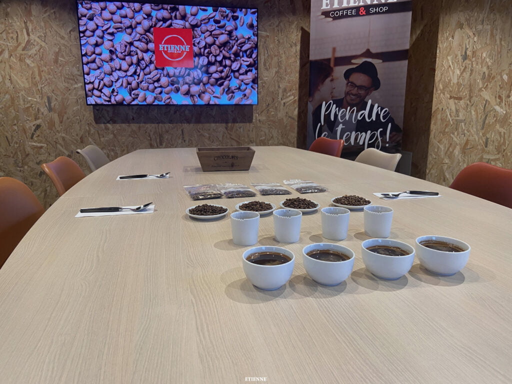 Cupping coffee-shop