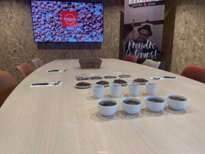 Cupping coffee-shop
